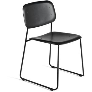 HAY Soft Edge P10 Sled Chair SH: 47,5 cm - Powder Coated Steel/Black