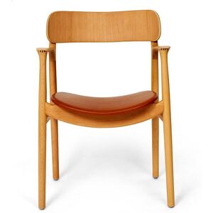 Bent Hansen Asger Stol M. Polstring H: 80 cm - Eg, Olieret / Whisky Ranchero læder