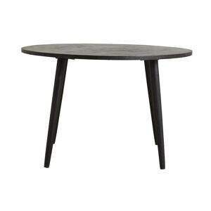 Nordal Hau Round Dining Table Ø:120 cm - Black Wood