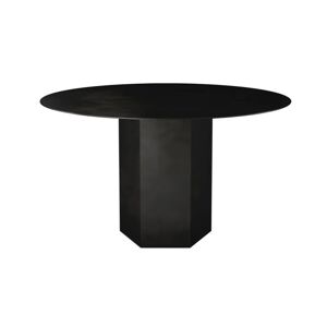 GUBI Epic Dining Table Ø: 130 cm - Midnight Black Steel
