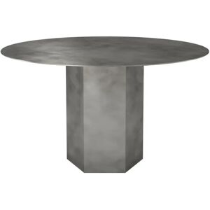 GUBI Epic Dining Table Ø: 130 cm - Misty Grey Steel