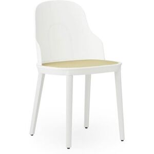 Normann Copenhagen Allez Chair PP Outdoor SH: 45,5 cm - White / Molded Wicker Seat