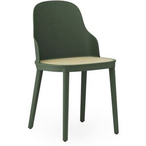 Normann Copenhagen Allez Chair PP Outdoor SH: 45,5 cm - Park Green / Molded Wicker Seat