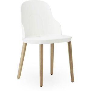 Normann Copenhagen Allez Chair Oak Indoor SH: 45,5 cm - White