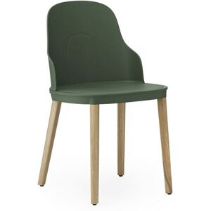 Normann Copenhagen Allez Chair Oak Indoor SH: 45,5 cm - Park Green