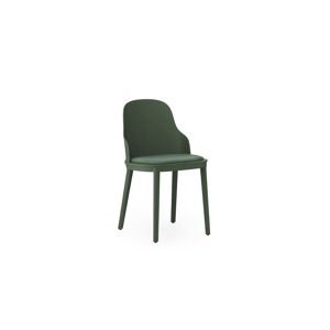 Normann Copenhagen Allez Chair Upholstery PP Indoor SH: 45,5 cm - Park Green / Main Line Flax