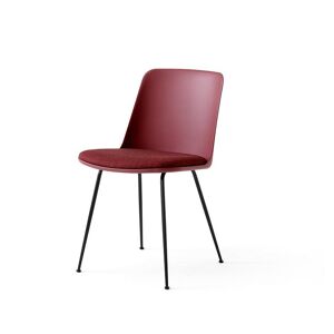 &Tradition HW7 Rely Chair SH: 48 cm - Canvas 576/Red Brown/Black Base