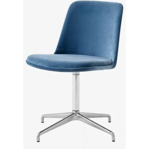 &Tradition HW14 Rely Chair SH: 48 cm - Proof 0014/Polished Aluminium Base