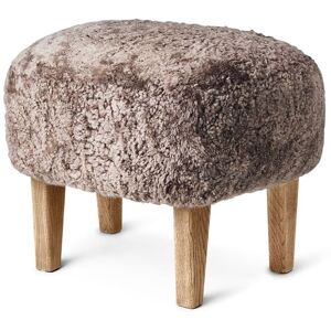 Audo Copenhagen Ingeborg Fodskammel H: 38 cm - Sheepskin Sahara/Eg