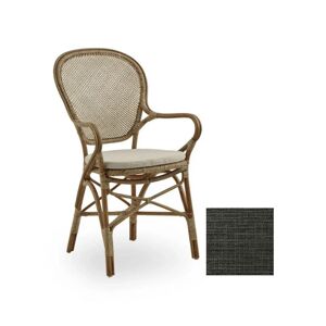 Sika Design Sika-Design Rossini Spisebordsstol m. Armlæn & Hynde SH: 45 cm - Antique Brown/Harvest Black