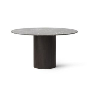Vipp 494 Cabin Round Table Ø: 130 cm - Dark Oak / Grey Marble