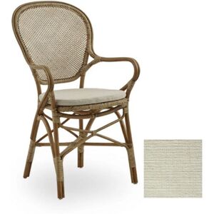 Sika Design Sika-Design Rossini Spisebordsstol m. Armlæn & Hynde SH: 45 cm - Antique Brown/B430 Harvest White