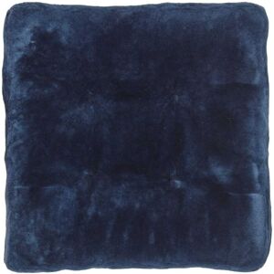 Natures Collection New Zealand Sheepskin Moccasin Seat Cover Square 45x45 cm - Navy Blue