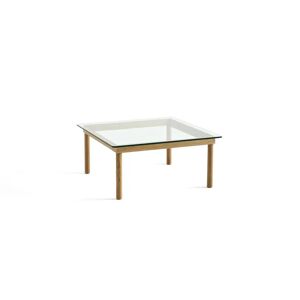 HAY Kofi Table 80x80 cm - Solid Oak / Clear Glass