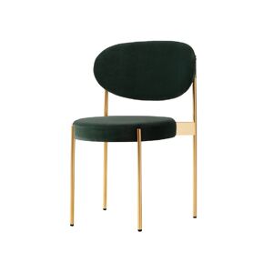 Verpan Series 430 Chair SH: 47 cm - Harald 982 Green/Messing