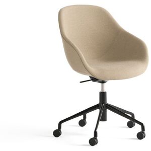 HAY AAC155 Drejestol About A Chair SH: 44 cm - Black Powder Coated Aluminium/Hallingdal 224