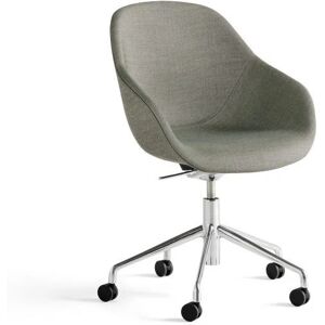 HAY AAC155 Drejestol About A Chair SH: 44 cm - Polished Aluminium/Atlas 931