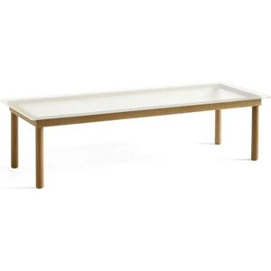 HAY Kofi Table 140x50 cm - Solid Oak / Clear Reeded Glass