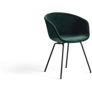 HAY AAC 27 About A Chair SH: 46 cm - Black Powder Coated Steel/Lola Dark Green