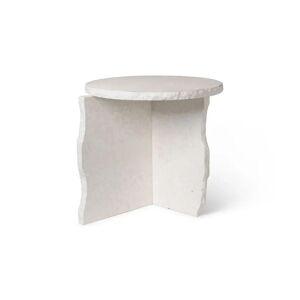 Ferm Living Mineral Sculptural Table Ø: 52 cm - White Bianco Curia Marble