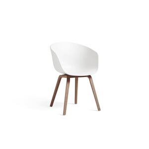 HAY AAC 22 About A Chair SH: 46 cm - Lacquered Walnut/White