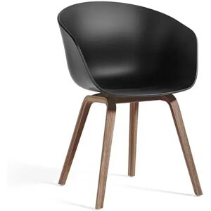 HAY AAC 22 About A Chair SH: 46 cm - Lacquered Walnut/Black