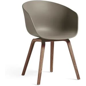 HAY AAC 22 About A Chair SH: 46 cm - Lacquered Walnut/Khaki