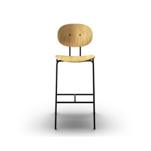 Sibast Furniture Piet Hein Bar Chair SH: 75 cm Black - Oiled Oak