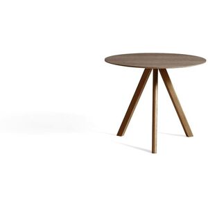 HAY CPH 20 Round Table Ø: 90 cm - Lacquered Solid Walnut/Lacquered Walnut Veneer