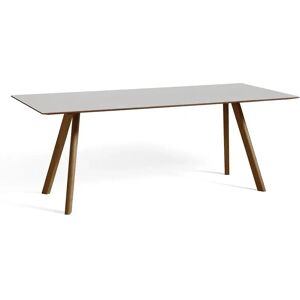 HAY CPH 30 Table 200x90x74 cm - Lacquered Solid Walnut/Pebble Grey Linoleum