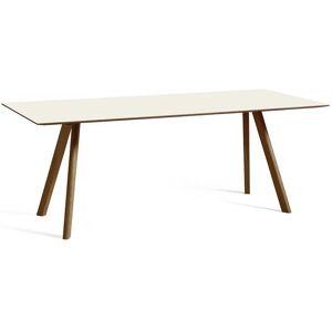 HAY CPH 30 Table 200x90x74 cm - Lacquered Solid Walnut/Off White Linoleum