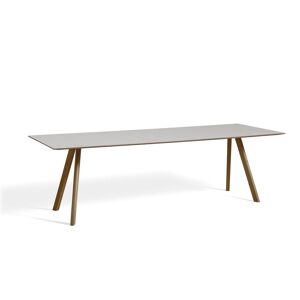 HAY CPH 30 Table 250x90x74 cm - Lacquered Solid Walnut/Pebble Grey Linoleum