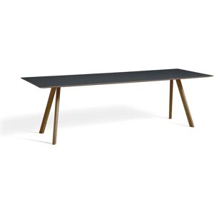 HAY CPH 30 Table 250x90x74 cm - Lacquered Solid Walnut/Dark Grey Linoleum