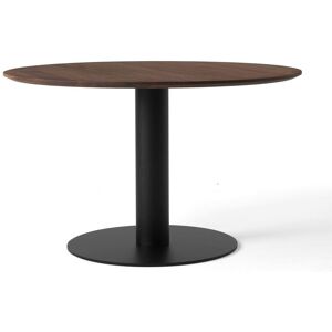 &Tradition In Between SK12 Dining Table Ø: 120 cm - Oiled Walnut/Black Base