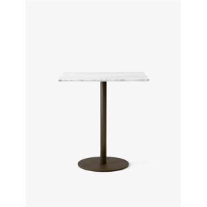 &Tradition In Between SK16 Dining Table 60x70 cm - Bianco Carrara Marble/Bronzed Base