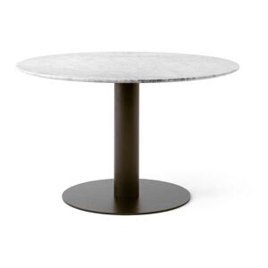 &Tradition In Between SK19 Dining Table Ø: 120 cm - Bianco Carrara Marble/Bronzed Base