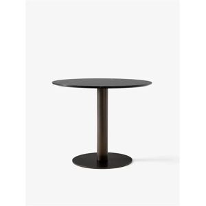 &Tradition In Between SK18 Dining Table Ø: 90 cm - Nero Marquina Marble/Bronzed Base