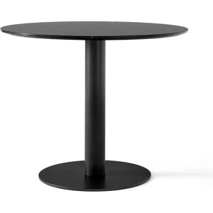 &Tradition In Between SK18 Dining Table Ø: 90 cm - Nero Marquina Marble/Black Base