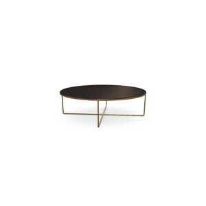 SOVET Piktor Sofabord Ø: 120 cm - Burnished Brass/Glass Materia Bronzed