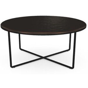 SOVET Piktor Sofabord Ø: 80 cm - Black/Glass Materia Bronzed