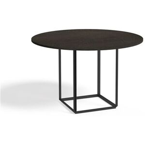 New Works Florence Dining Table Ø: 120 cm - Smoked Oak/Black