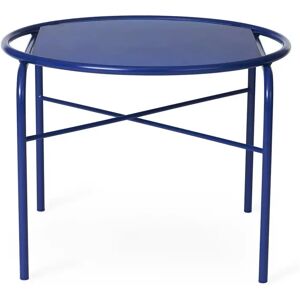 Warm Nordic Secant Table Round Ø: 60 cm - Cobalt Blue Glass/Cobalt Blue