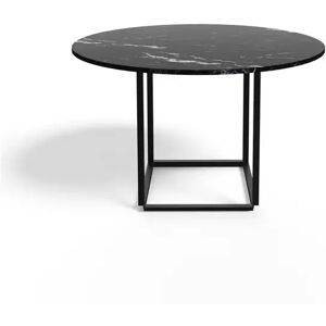 New Works Florence Dining Table Ø: 120 cm - Black Marquina Marble / Black