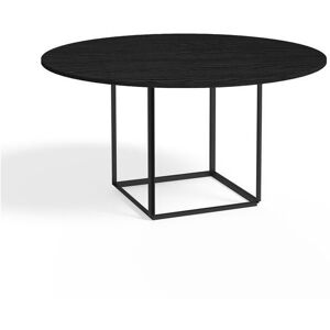 New Works Florence Dining Table Ø: 145 cm - Black Stained Ash / Black