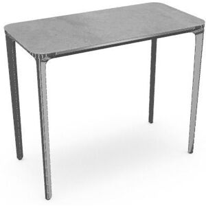 SOVET Slim 4 Legs Console L: 90 cm - Chrome/Ceramics Grey