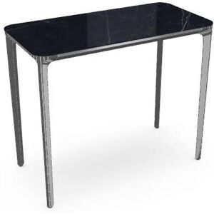 SOVET Slim 4 Legs Console L: 90 cm - Chrome/Ceramics Polished Marquinia