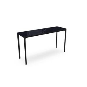 SOVET Slim 4 Legs Console L: 140 cm - Black/Ceramics Polished Marquinia