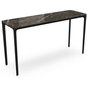 SOVET Slim 4 Legs Console L: 140 cm - Black/Ceramics Ombra di Caravaggio