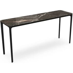 SOVET Slim 4 Legs Console L: 160 cm - Black/Ceramics Ombra di Caravaggio