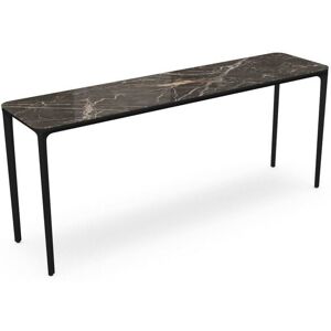 SOVET Slim 4 Legs Console L: 180 cm - Black/Ceramics Ombra di Caravaggio